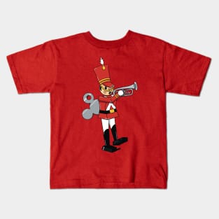 Christmas Toy Solider Trumpet Player Kids T-Shirt